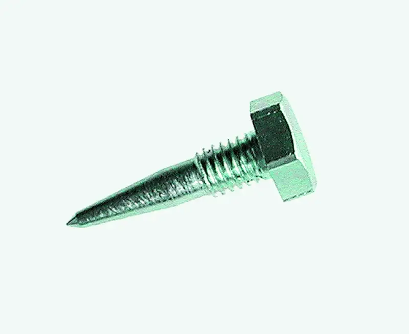 Spitzen für neue Handgriffe, Set 10 Stk (9327), Metall-Befestigungen mit Sechskantkopf und Gewinde für Arbeitsschutz-Holzmontage.