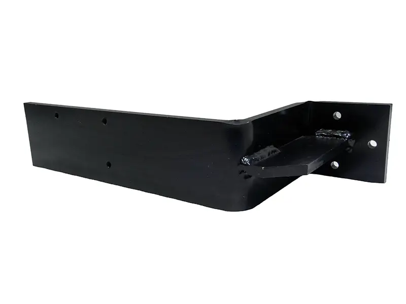 Der Befestigungssupport Suvamatic 1719 ist ein schwarzer Metall-Winkel mit Montagelöchern zur sicheren Wandmontage.