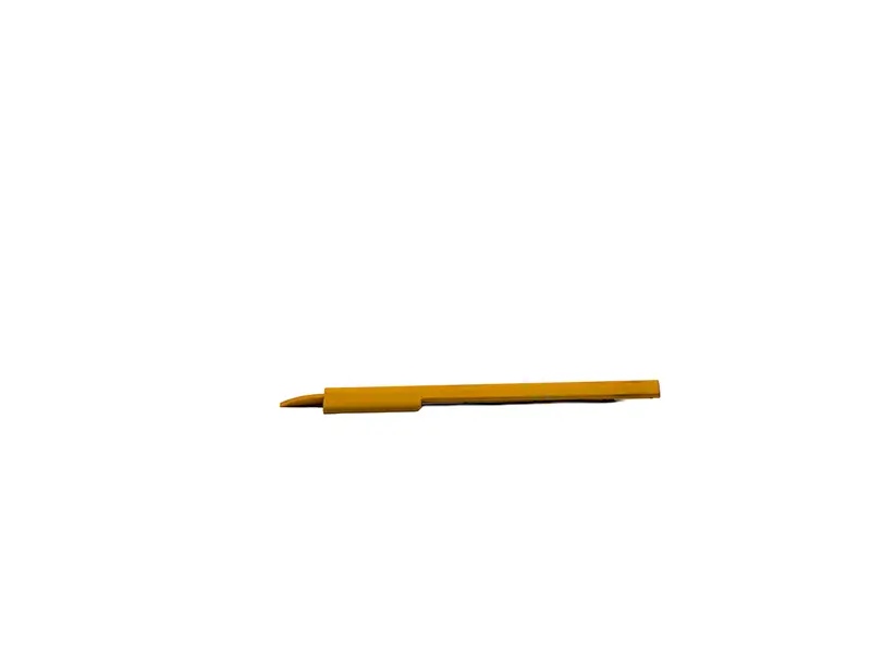 Ein einzelner orangefarbener Einlage rechts (27127) Stift liegt waagrecht auf weißem Untergrund.
