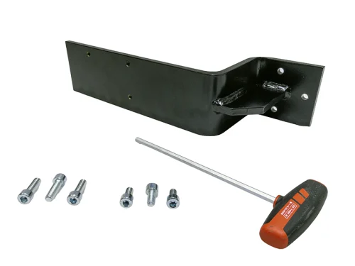 Suvamatic-Set 14425 mit schwarzem SCM-Metallwinkel, Montageloechern, vier Bolzen, rotem Innensechskantschluessel. Suvamatic-Set 14425 mit schwarzem SCM-Metallwinkel, Montageloechern, vier Bolzen, rotem Innensechskantschluessel.
